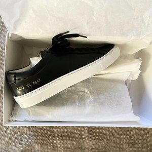 NIB Woman by Common Projects Original Achilles Low Black + Dust Bag Size 36 IT